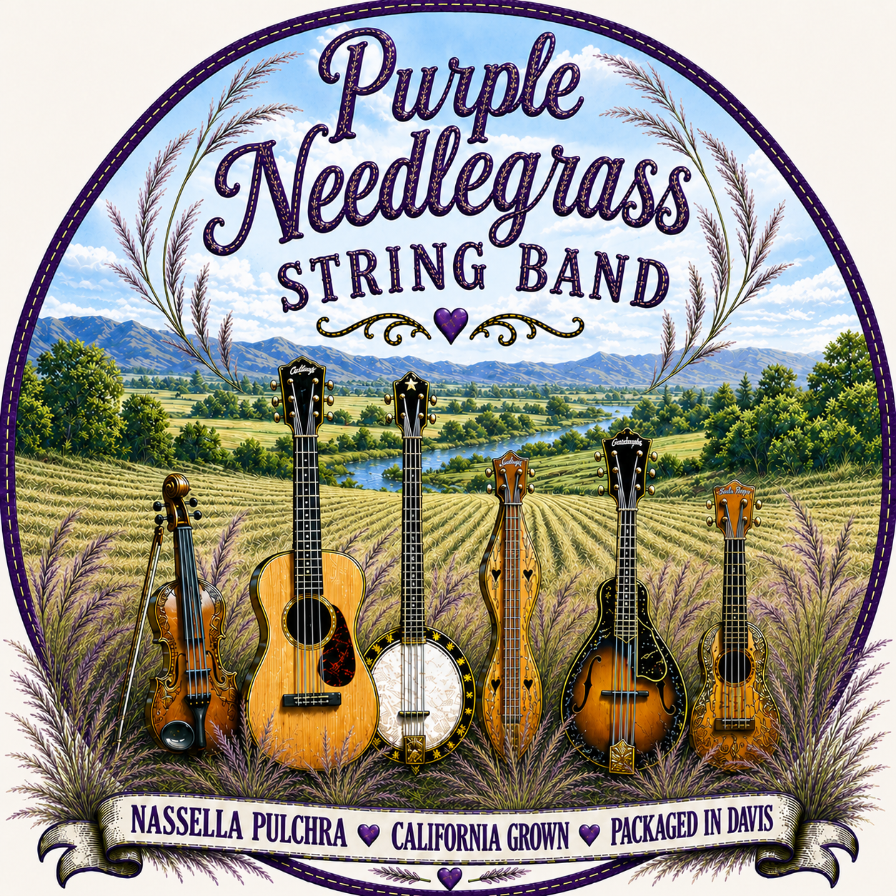 Purple Needlegrass String Band